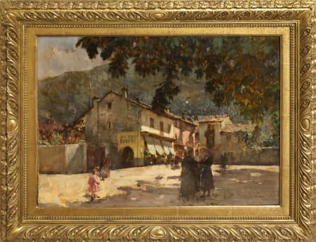 Alessandro Lupo — Omegna, Piazza Salera con il Caffè Bordes